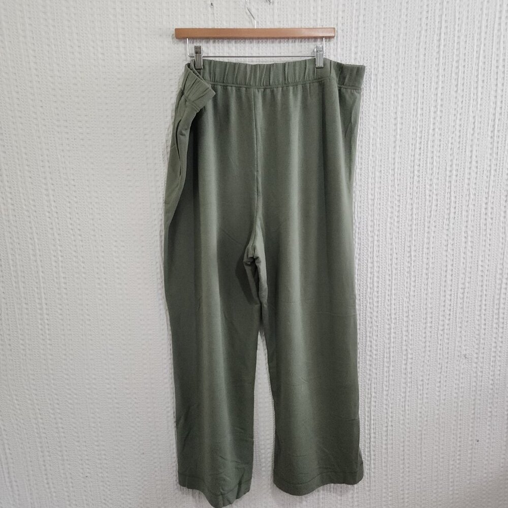Old Navy High Waisted Fleece-Lined Sweatpants Women’s XXL Olive Green - Picture 3 of 11